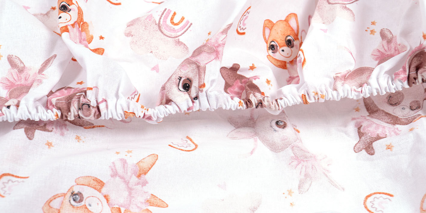 prześcieradło 80x160 misie baletnica